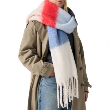 LEVI'S FUZZY SCARF ZYLA PLACED STRIPE MOONLIGHT BLUE