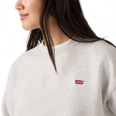 LEVI'S EVERYDAY W CREW SWEATSHIRT FROSTY GREY HEATHER