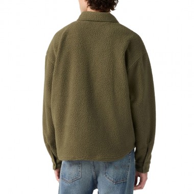 LEVI'S SOFT WORKER SHERPA LS SHIRT OLIVE NIGHT