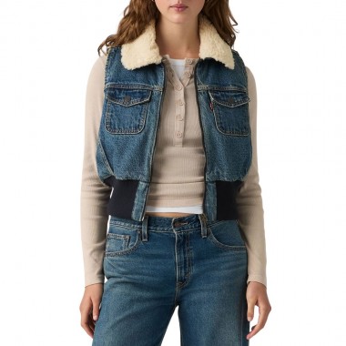 LEVI'S TINY W SHERPA VEST RESCUED CITY