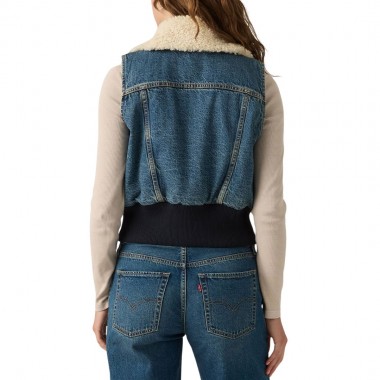 LEVI'S TINY W SHERPA VEST RESCUED CITY