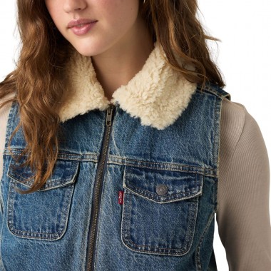LEVI'S TINY W SHERPA VEST RESCUED CITY