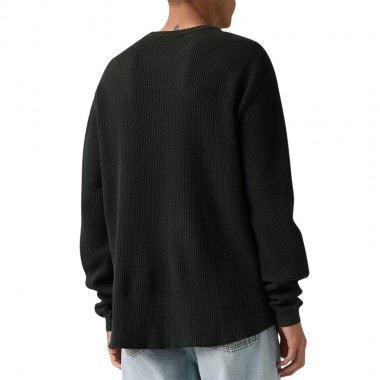 LEVI'S RT LS RLX THERMAL TEE MINERAL BLACK
