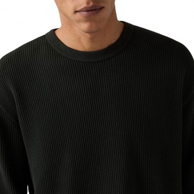LEVI'S RT LS RLX THERMAL TEE MINERAL BLACK