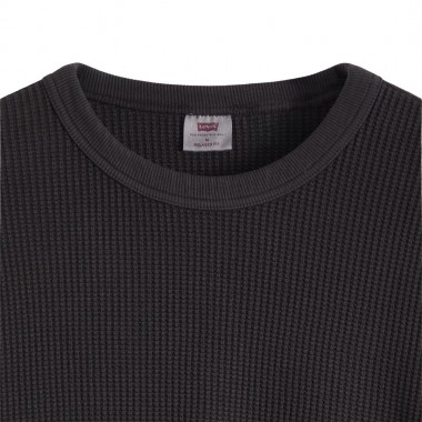 LEVI'S RT LS RLX THERMAL TEE MINERAL BLACK