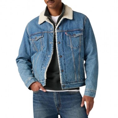 LEVI'S TYPE 3 SHERPA TRUCKER JACKET WASHED AWAY SHERPA