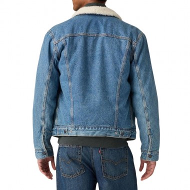 LEVI'S TYPE 3 SHERPA TRUCKER JACKET WASHED AWAY SHERPA