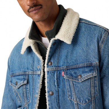 LEVI'S TYPE 3 SHERPA TRUCKER JACKET WASHED AWAY SHERPA