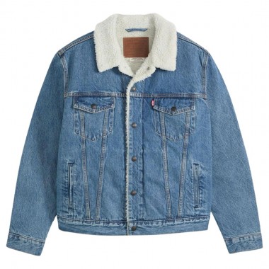 LEVI'S TYPE 3 SHERPA TRUCKER JACKET WASHED AWAY SHERPA