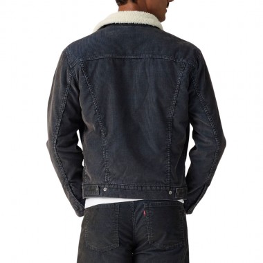 LEVI'S TYPE 3 SHERPA TRUCKER JACKET WORN-IN CORD DLFT STEELHEAD