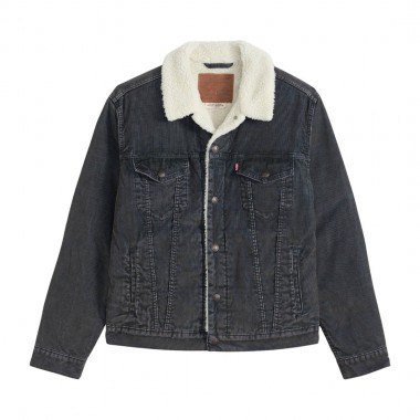 LEVI'S TYPE 3 SHERPA TRUCKER JACKET WORN-IN CORD DLFT STEELHEAD