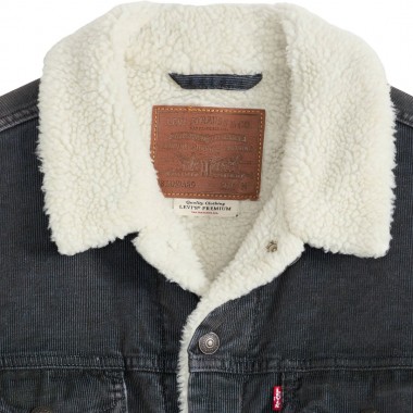 LEVI'S TYPE 3 SHERPA TRUCKER JACKET WORN-IN CORD DLFT STEELHEAD