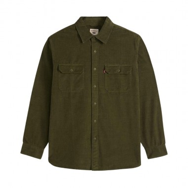 LEVI'S JACKSON WORKER CORDUROY LS SHIRT OLIVE NIGHT