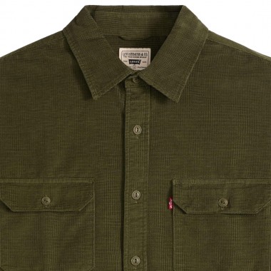 LEVI'S JACKSON WORKER CORDUROY LS SHIRT OLIVE NIGHT