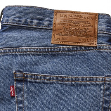LEVI'S 568 STAY LOOSE STRAIGHT DENIM PANTS BLUE ESSENTIALS