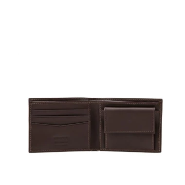 LEVI'S CASUAL CLASSICS HUNTE COIN BIFOLD WALLET DOWNTOWN BROWN