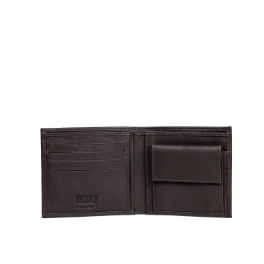 LEVI'S VINTAGE TWO HORSE BIFOLD COIN WALLET BROWN
