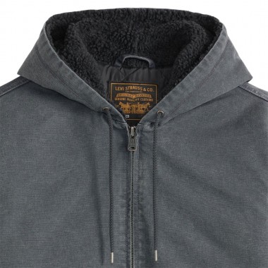 LEVI'S POTRERO DENIM HOODED JACKET DUO FADE PERISCOPE