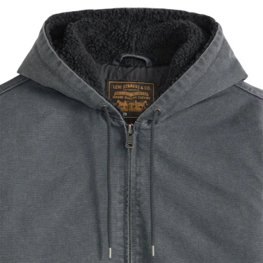 LEVI'S POTRERO DENIM HOODED JACKET DUO FADE PERISCOPE