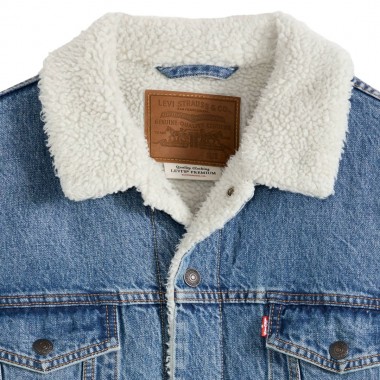 LEVI'S RELAXED FIT SHERPA TRUCKER JACKET WASHED AWAY
