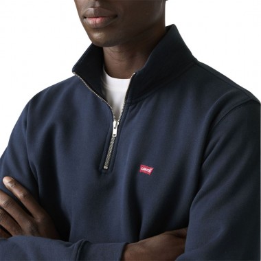 LEVI'S ORIGINAL HM 1/4 ZIP SWEATER NAVY BLAZER