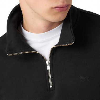 LEVI'S ORIGINAL HM 1/4 ZIP SWEATER MINERAL BLACK