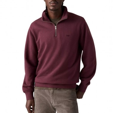 LEVI'S ORIGINAL HM 1/4 ZIP SWEATER WINETASTING