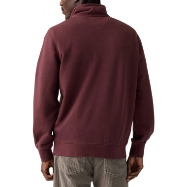 LEVI'S ORIGINAL HM 1/4 ZIP SWEATER WINETASTING