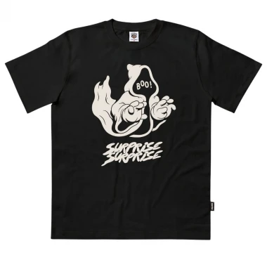 THE DUDES SURPRISE SURPRISE T-SHIRT BLACK
