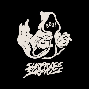 THE DUDES SURPRISE SURPRISE T-SHIRT BLACK