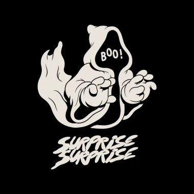 THE DUDES SURPRISE SURPRISE T-SHIRT BLACK