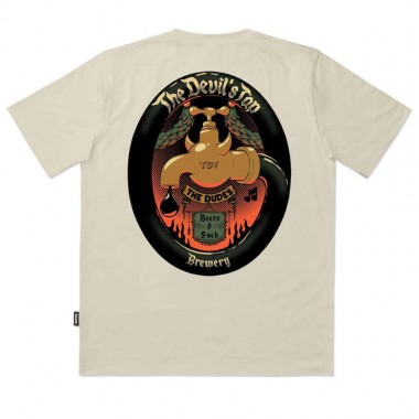 THE DUDES THE DEVILS TAP T-SHIRT ALMOND MILK