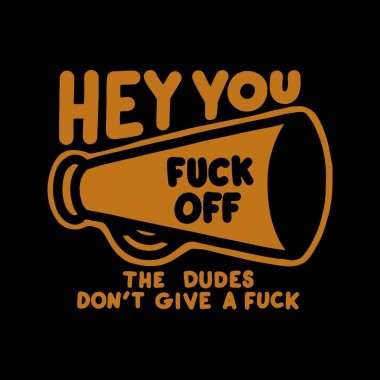 THE DUDES HEY YOU T-SHIRT BLACK