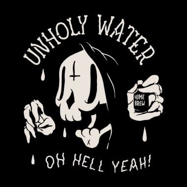 THE DUDES UNHOLY WATER T-SHIRT BLACK
