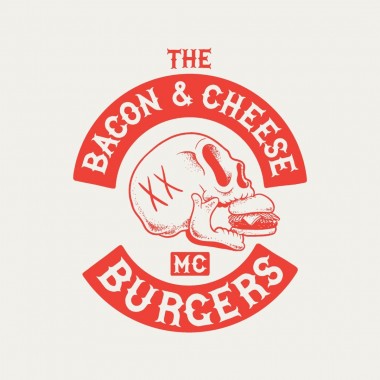 THE DUDES BACON & CHEESE RED T-SHIRT OFF-WHITE