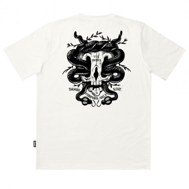 THE DUDES SKULL & SNAKES T-SHIRT OFF-WHITE