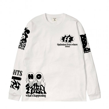 THE DUDES DARK SIDE LS T-SHIRT WHITE