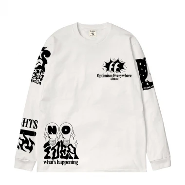 THE DUDES DARK SIDE LS T-SHIRT WHITE