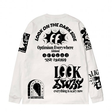 THE DUDES DARK SIDE LS T-SHIRT WHITE