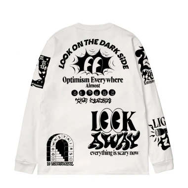 THE DUDES DARK SIDE LS T-SHIRT WHITE