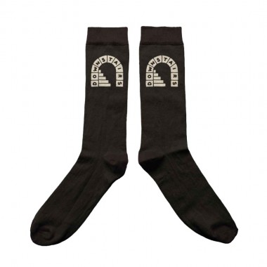 THE DUDES DOWNSTAIRS SOCKS BLACK