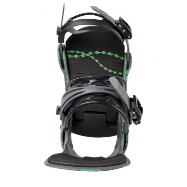 BURTON CARTEL RE:FLEX SNOWBOARD BINDINGS GRAY/GREEN VOLTAGE