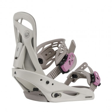 BURTON CITIZEN W RE:FLEX SNOWBOARD BINDINGS CHINCHILLA GRAY