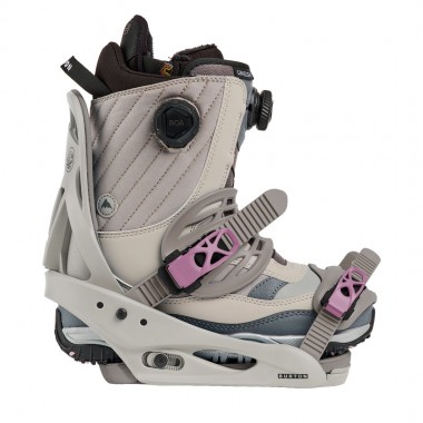 BURTON CITIZEN W RE:FLEX SNOWBOARD BINDINGS CHINCHILLA GRAY