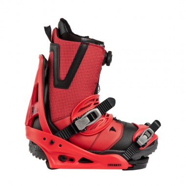 BURTON FREESTYLE RE:FLEX SNOWBOARD BINDINGS GERANIUM RED