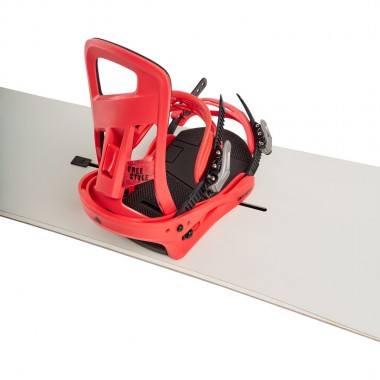 BURTON FREESTYLE RE:FLEX SNOWBOARD BINDINGS GERANIUM RED