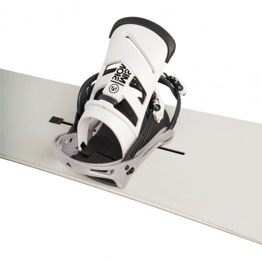 BURTON MISSION RE:FLEX SNOWBOARD BINDINGS WHITE/SILVER