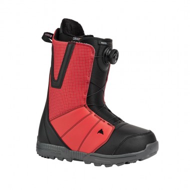 BURTON MOTO BOA SNOWBOARD BOOTS GERANIUM RED/BLACK