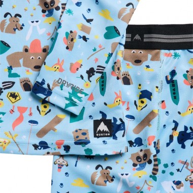 BURTON TODDLERS LIGHTWEIGHT BASE LAYER SET CRITTERS