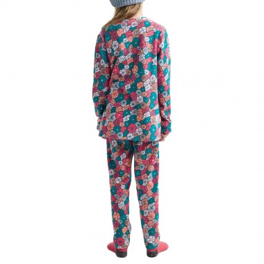BURTON KIDS FLEECE BASE LAYER SET POP FLORAL